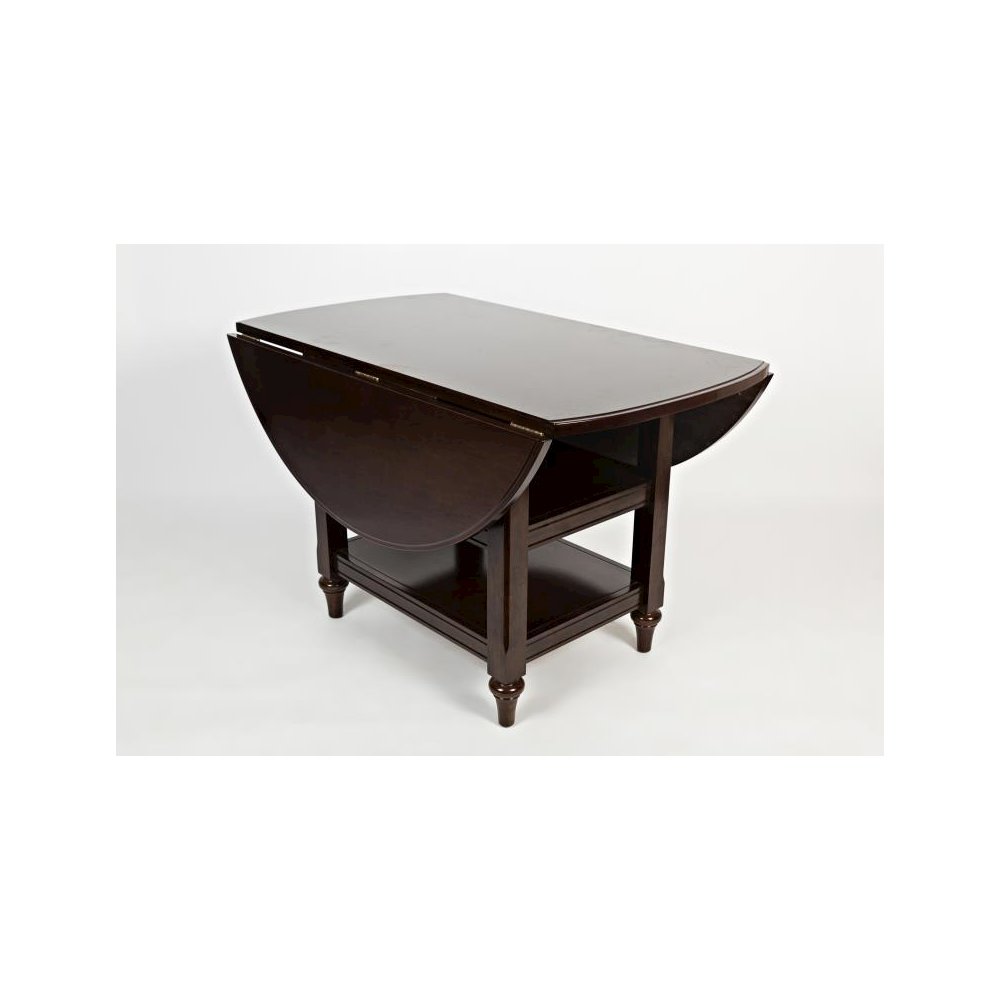 HARBOR COTTAGE DROP-LEAF DINING TABLE - CAPPUCCINO, Cappuccino. Picture 3