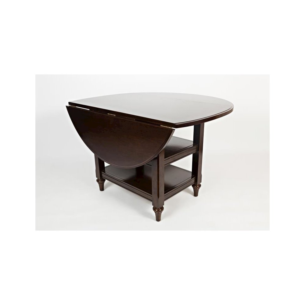HARBOR COTTAGE DROP-LEAF DINING TABLE - CAPPUCCINO, Cappuccino. Picture 4
