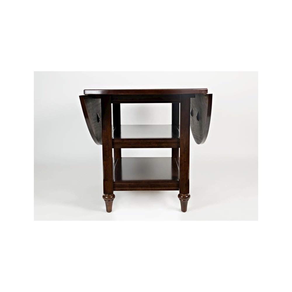 HARBOR COTTAGE DROP-LEAF DINING TABLE - CAPPUCCINO, Cappuccino. Picture 5