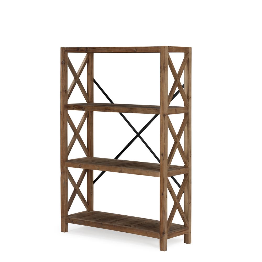 Elinor Bookcase - Natural/Black Finish. Picture 1