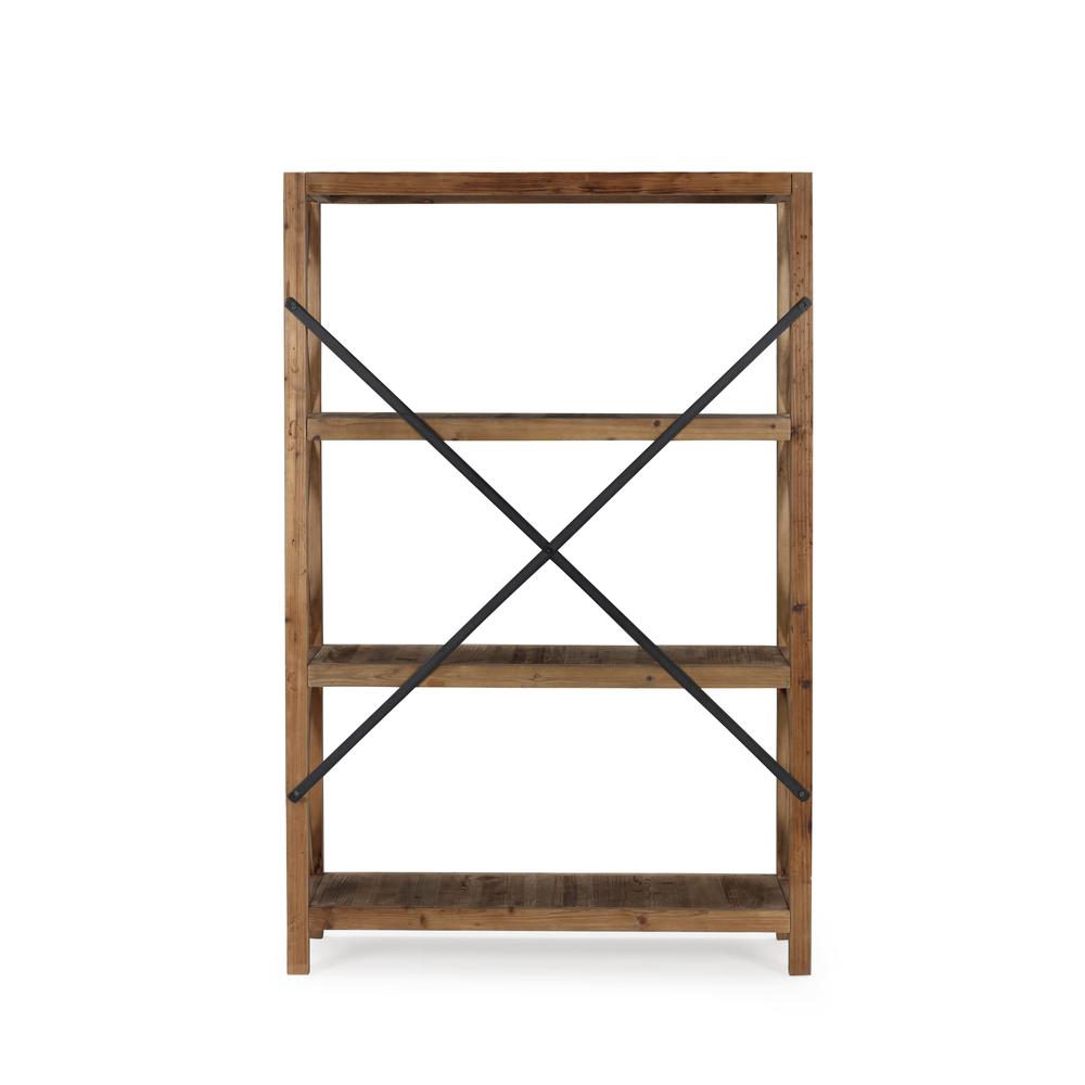 Elinor Bookcase - Natural/Black Finish. Picture 2