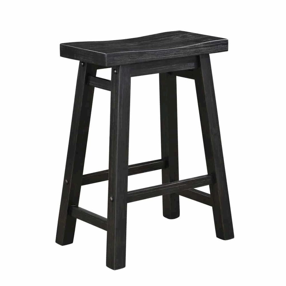 Sonoma Backless Saddle Counter Stool - Black Charcoal. Picture 1