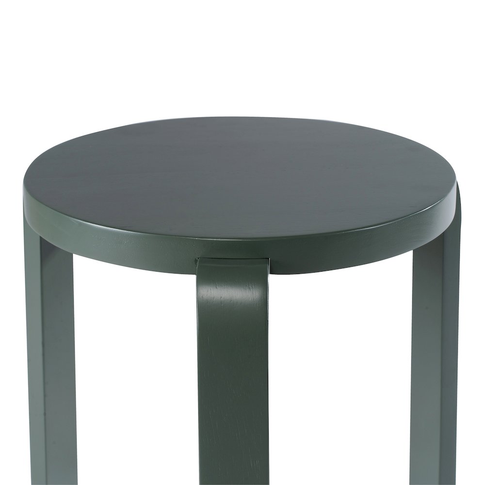 Mateo Round Backless Stacking Stools - Set of 2 - Spanish Moss. Picture 4