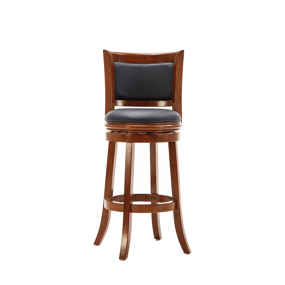 Augusta Swivel Bar Stool - Cherry. Picture 2
