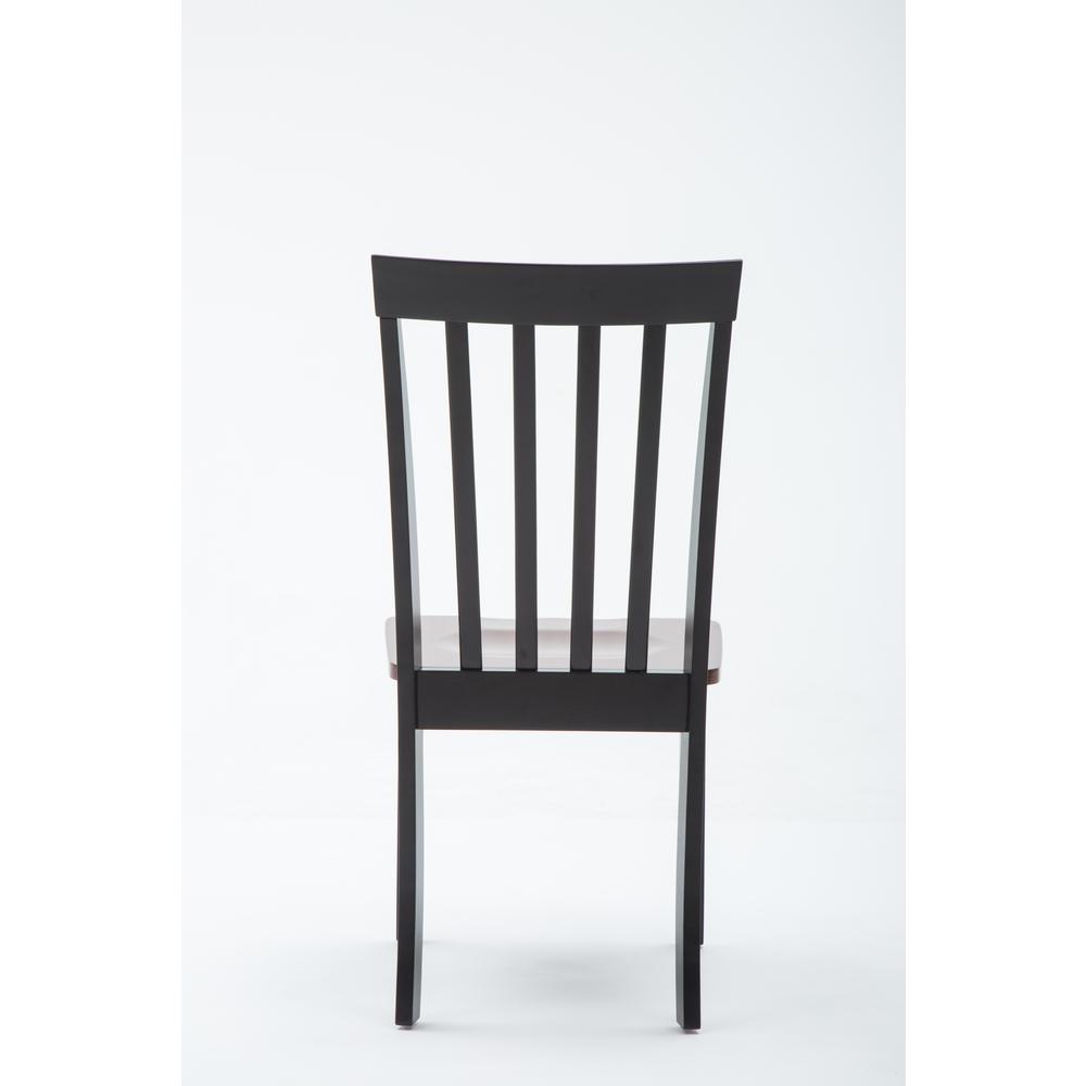 Bloomington Dining Chairs, Set of 2, - Black/Cherry. Picture 2