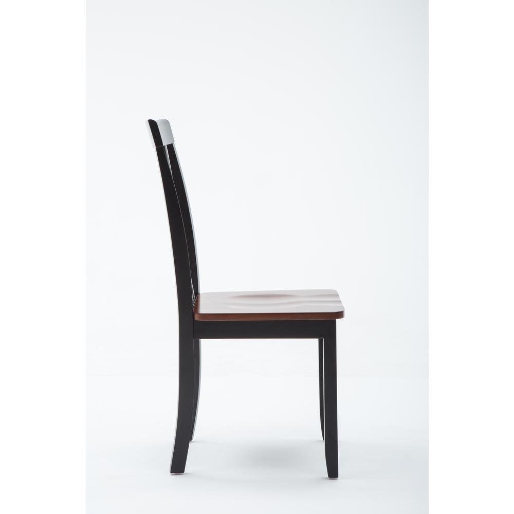 Bloomington Dining Chairs, Set of 2, - Black/Cherry. Picture 4