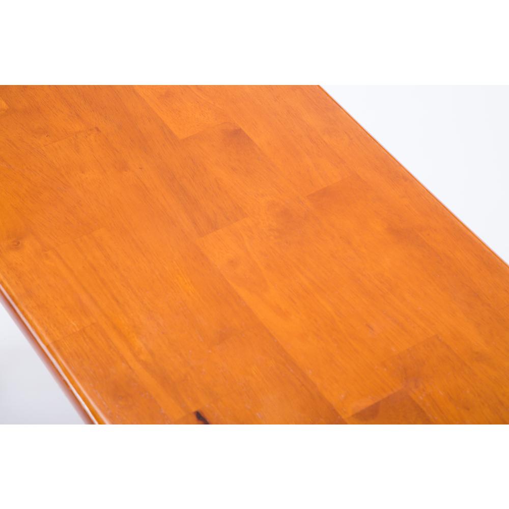 Bloomington Dining Bench - Cream/Honey Oak. Picture 3