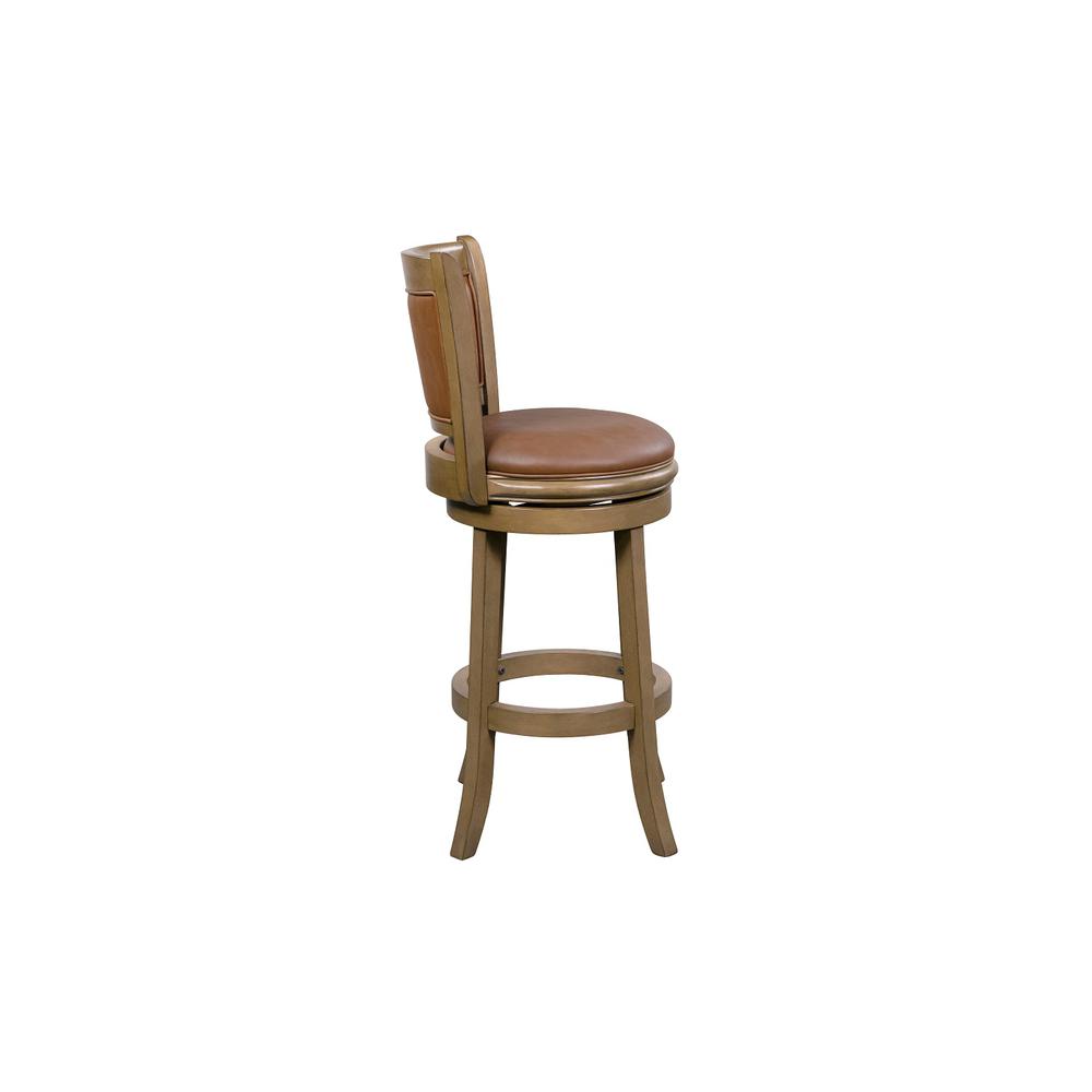 Augusta 26" Swivel Counter Stool - Distressed Sandrift. Picture 3