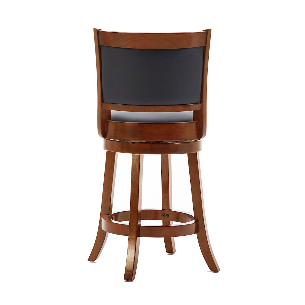 Augusta Swivel Counter Stool - Cherry. Picture 3