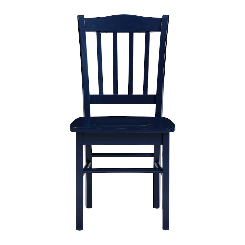 Shaker Dining Chairs, Set of 2 – Navy Blue Finish. Picture 3