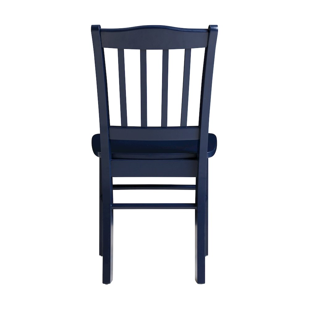 Shaker Dining Chairs, Set of 2 – Navy Blue Finish. Picture 5