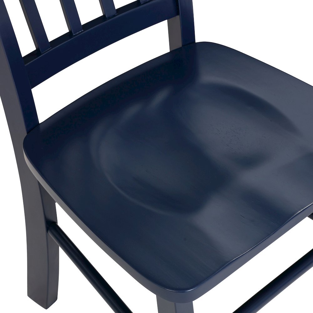 Shaker Dining Chairs, Set of 2 – Navy Blue Finish. Picture 6