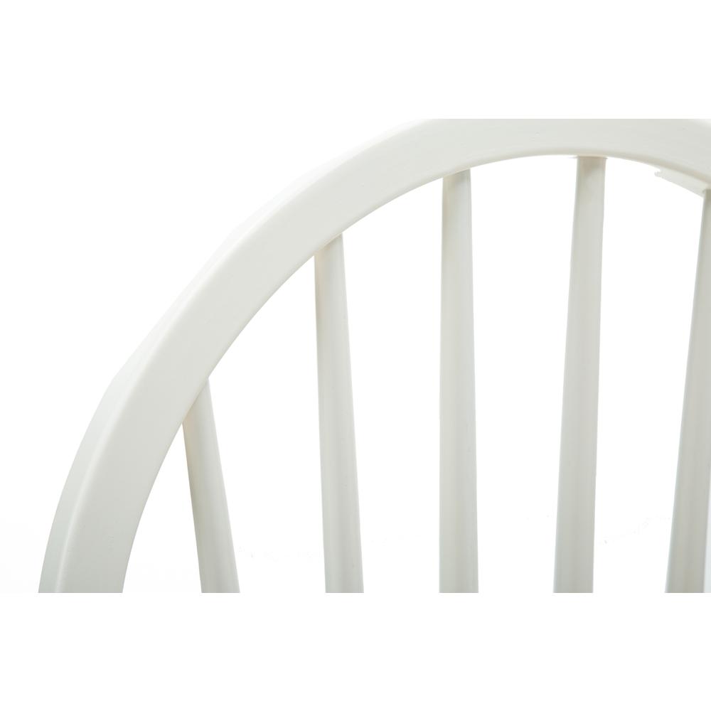 Windsor Farmhouse Dining Chairs, Set of 2 - White/Natural. Picture 5