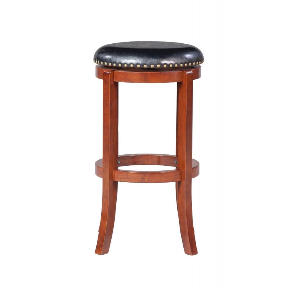 Cordova Swivel Bakckless Bar Stool - Cherry. Picture 2