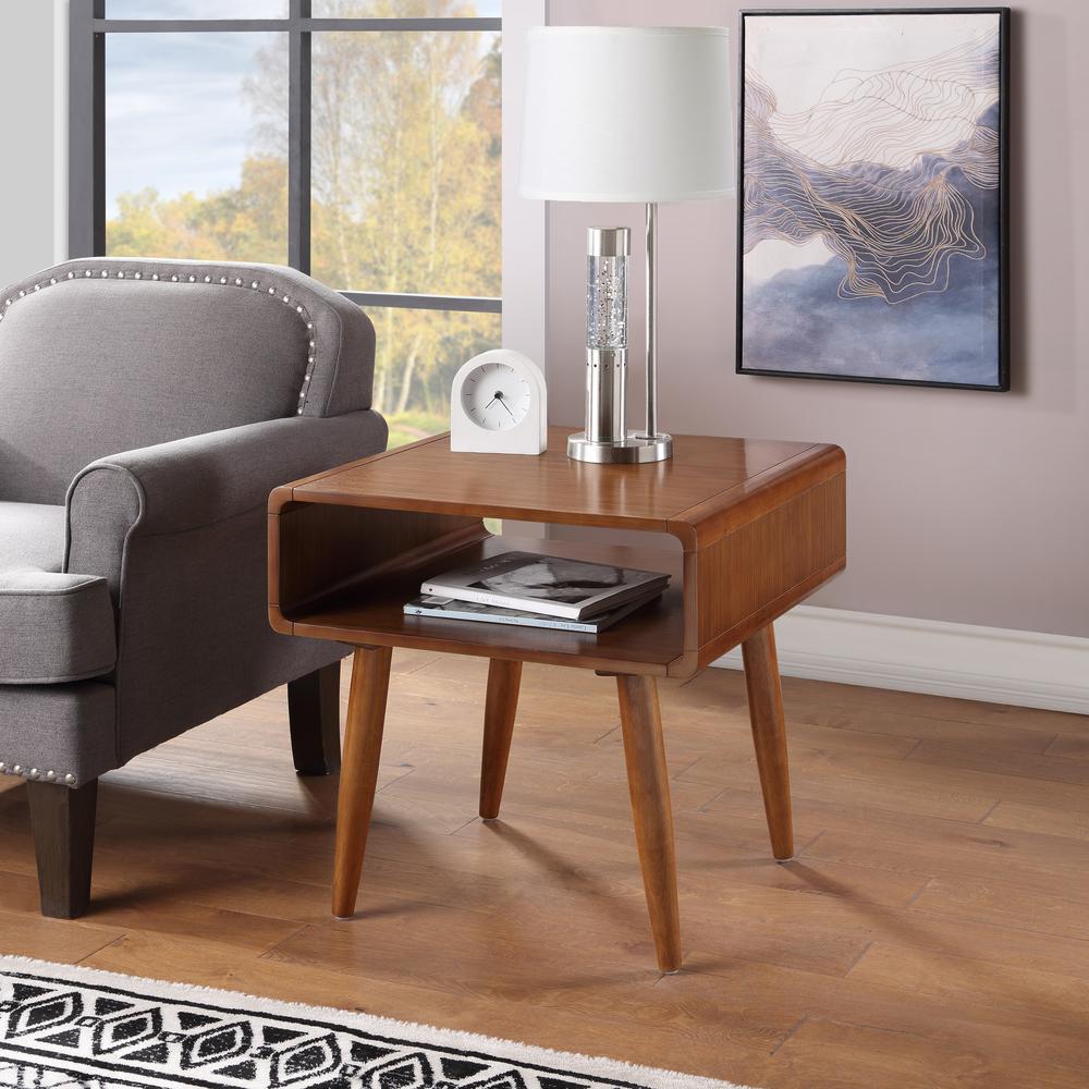 Alborg End Table - Rich Walnut Finish. Picture 4