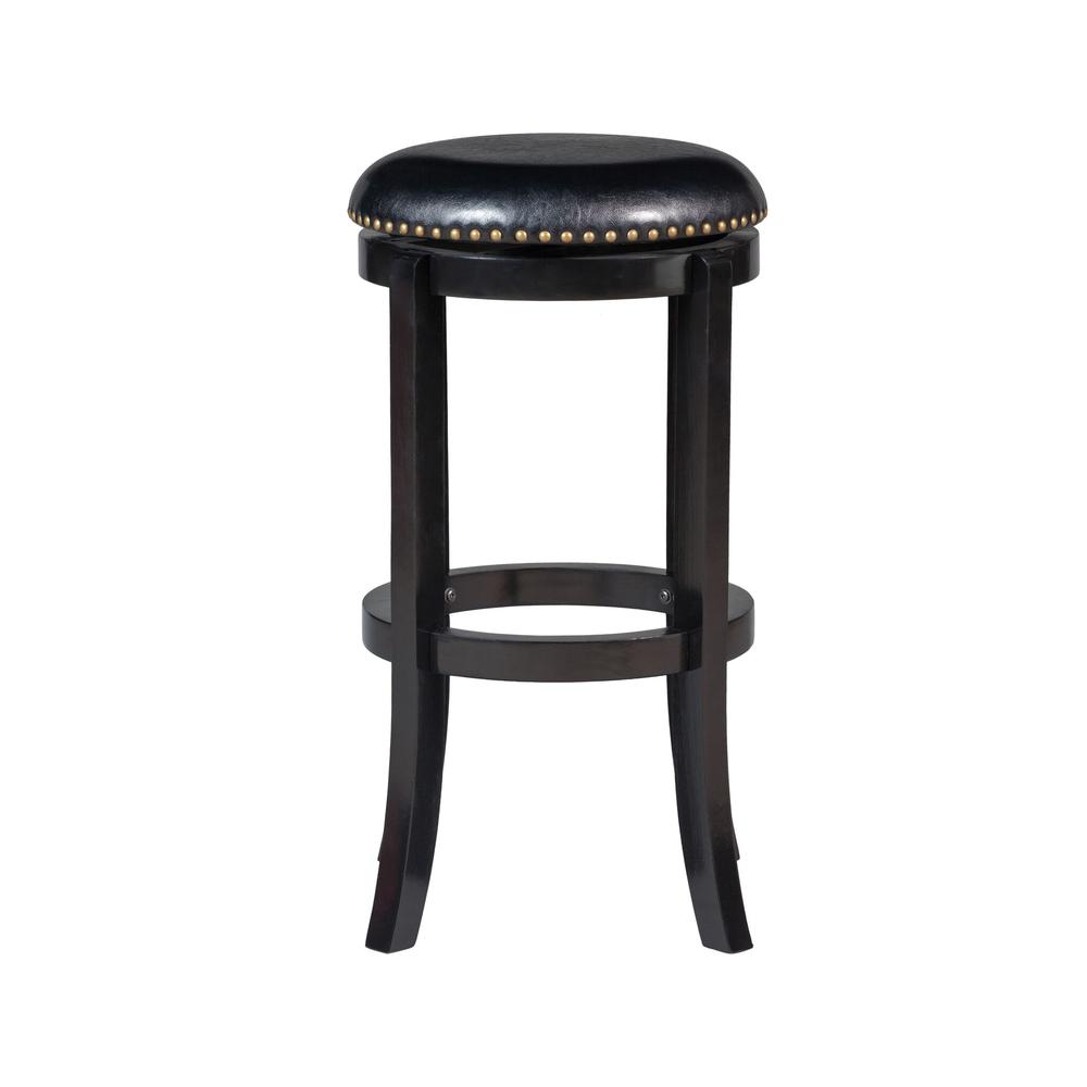 Cordova Swivel Bakckless Bar Stool - Black. Picture 4