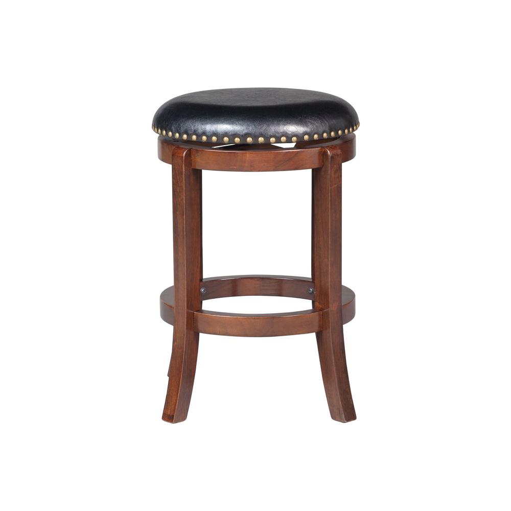Cordova Swivel Backless Counter Stool - Cappuccino. Picture 2