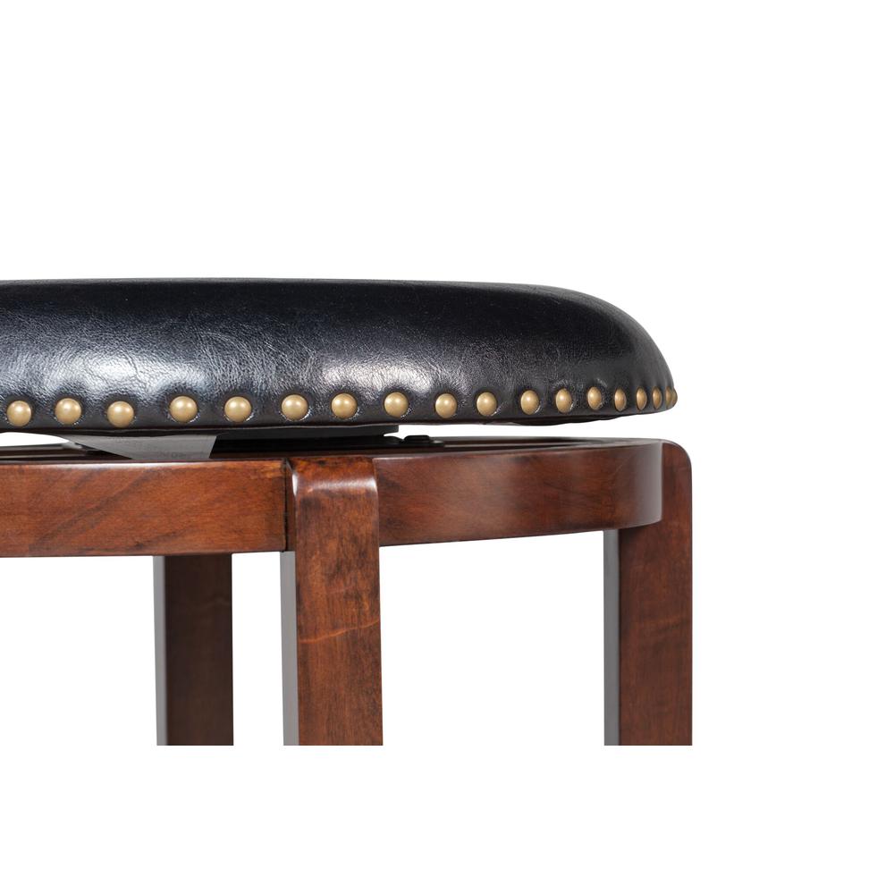 Cordova Swivel Backless Bar Stool - Cappuccino. Picture 3