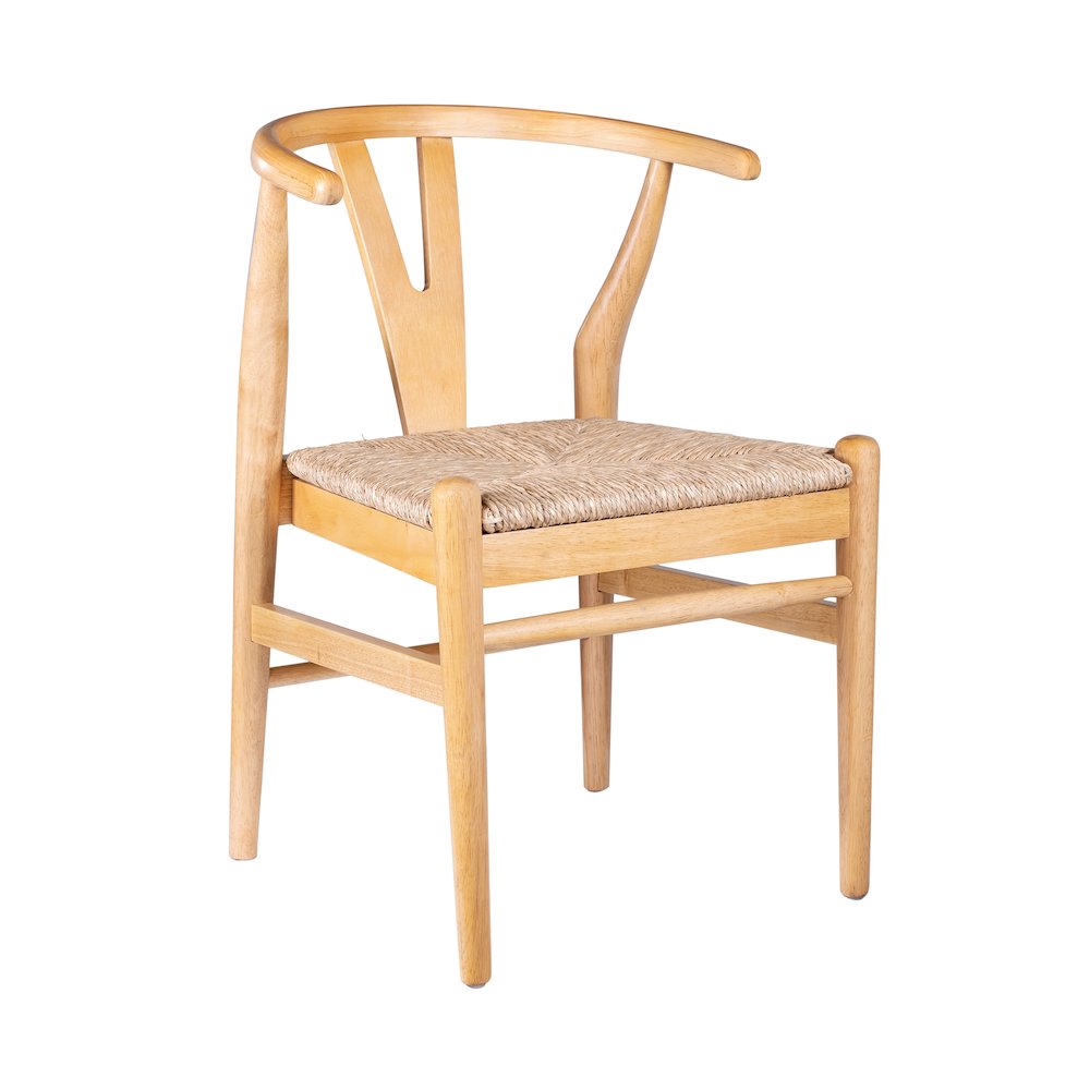 Wishbone Dining Chairs - Set of 2 - Natural Finish. Picture 4