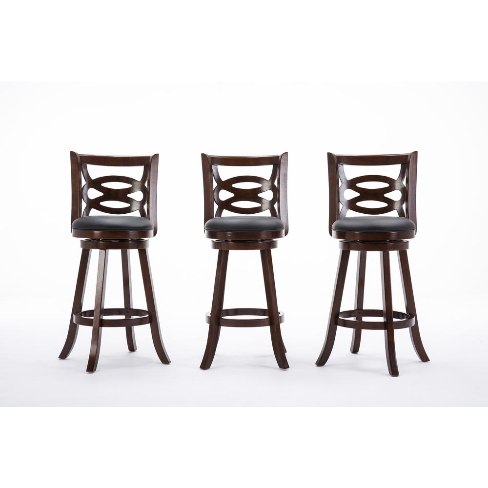Seina Swivel Bar Stool - Cappuccino. Picture 6