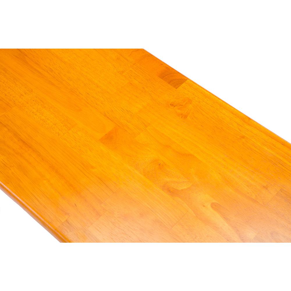 Shaker Dining Bench - Oak. Picture 5