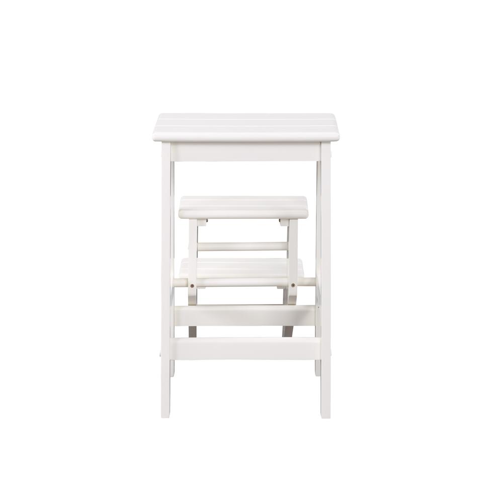 Niko Folding 24" Step Stool - Cream. Picture 3