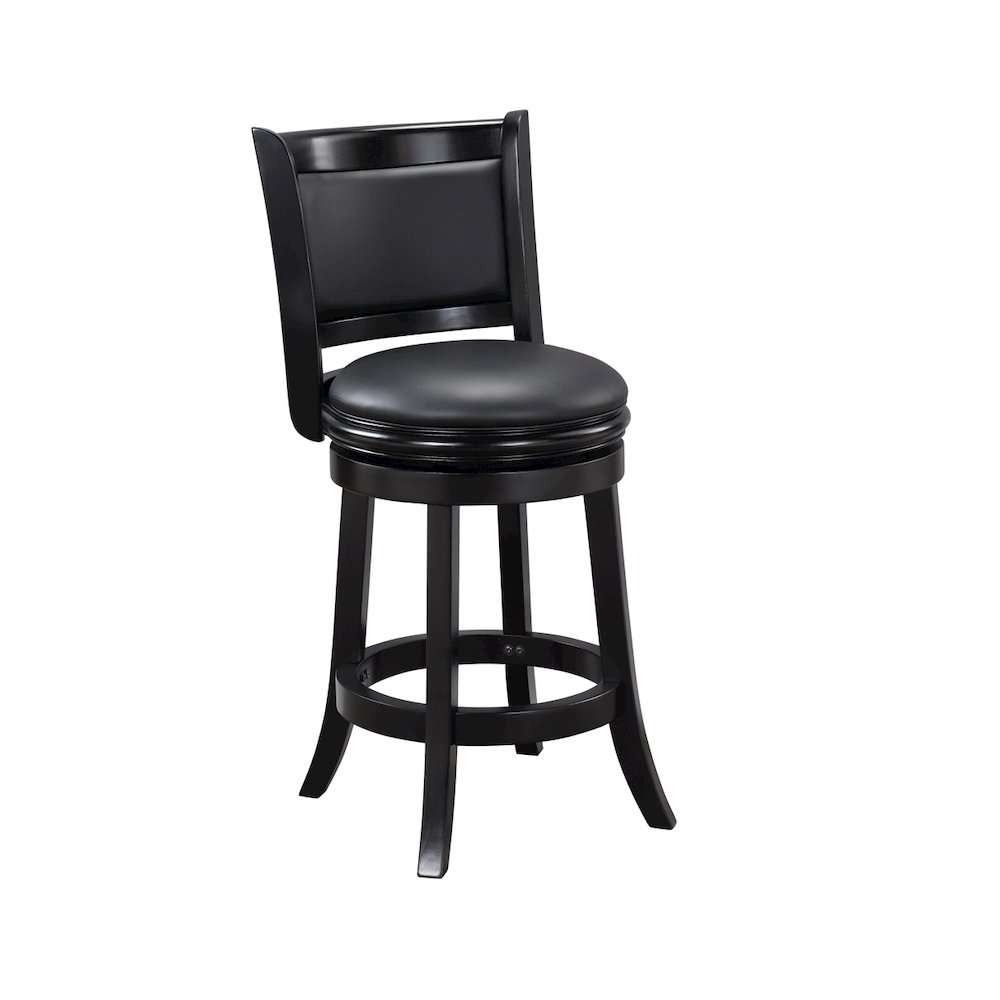 Augusta Swivel Counter Stool - Black. Picture 3