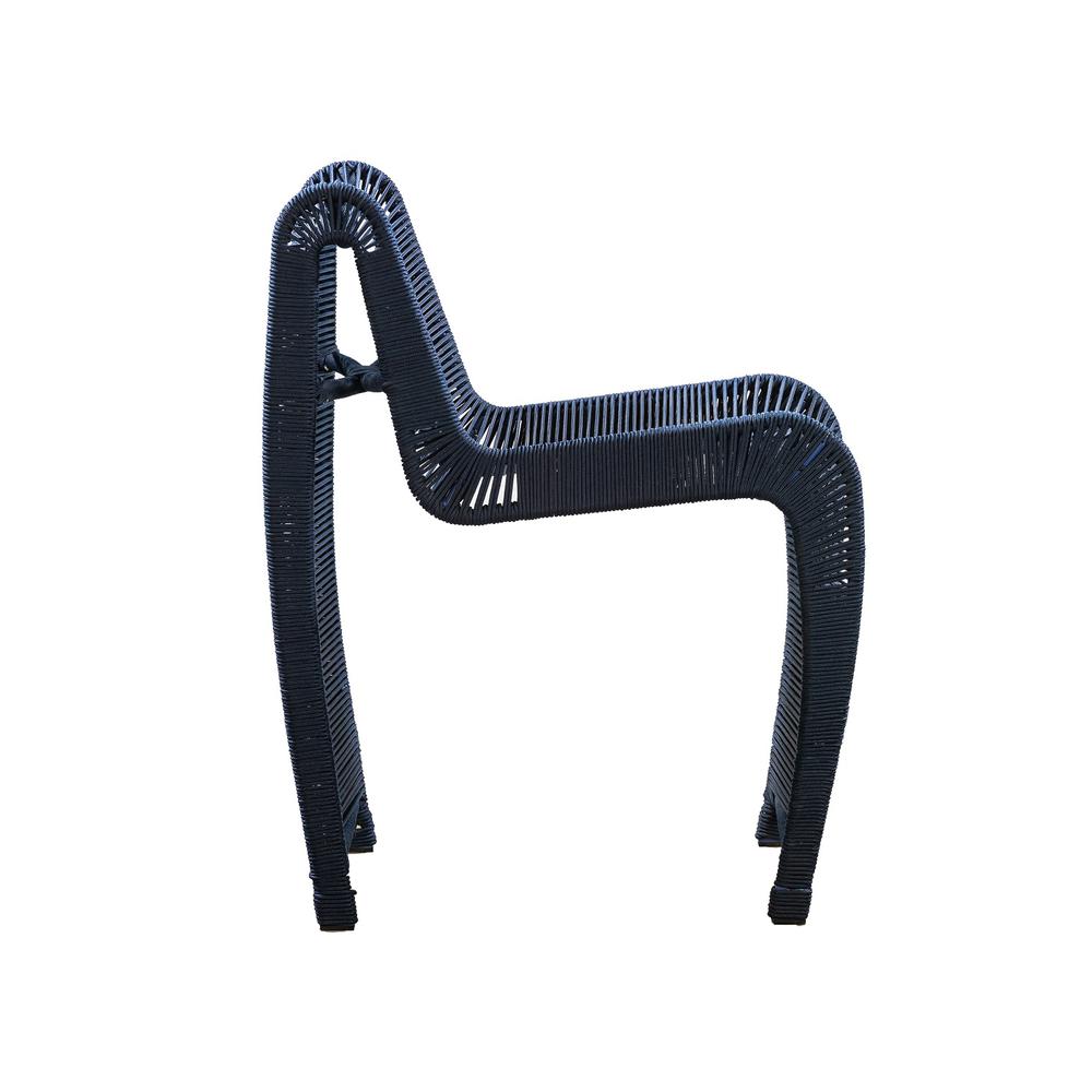 Lorenzo Blue Rope Counter Stool - Set of 2. Picture 5
