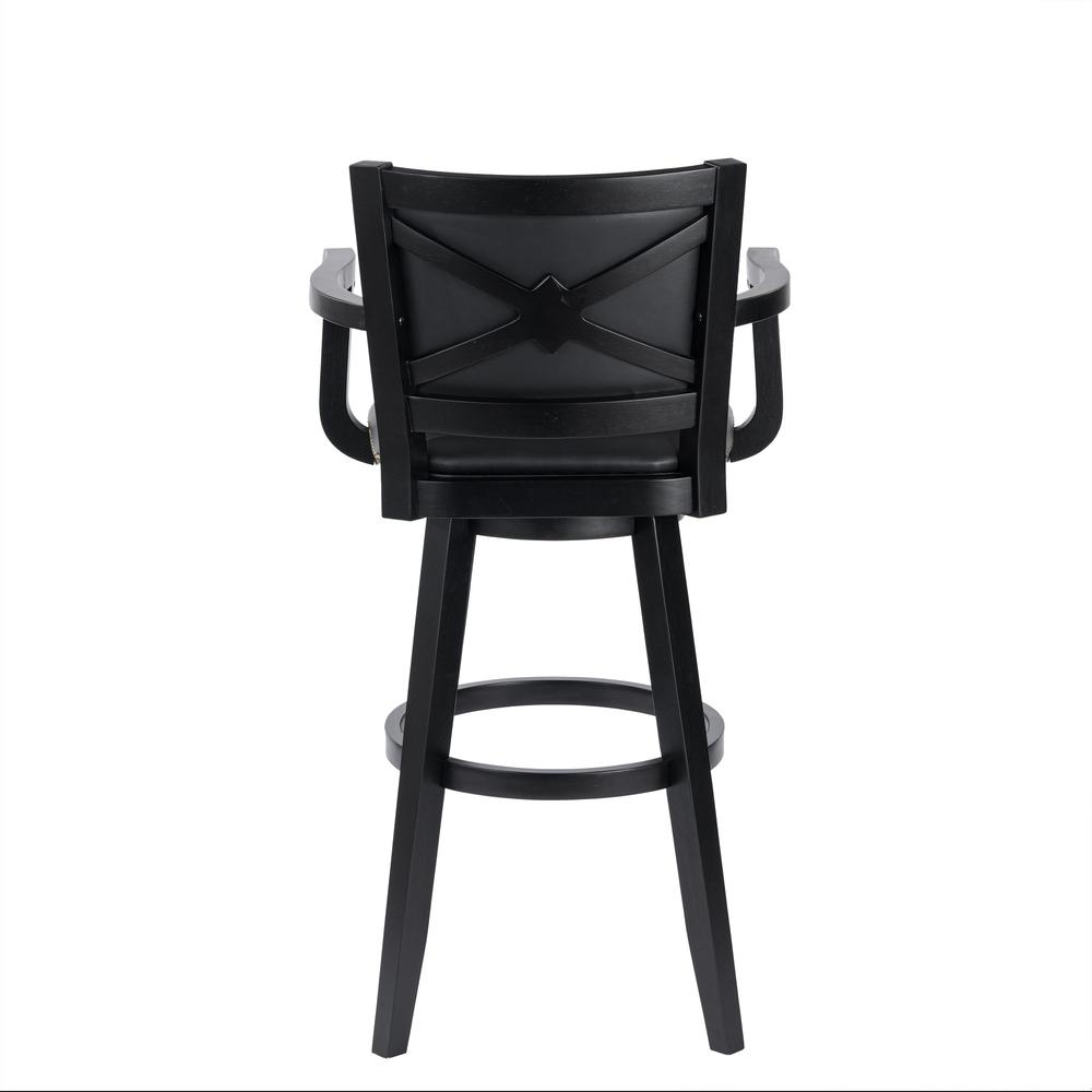 Broadmoor Extra Tall Swivel Stool - Black. Picture 4
