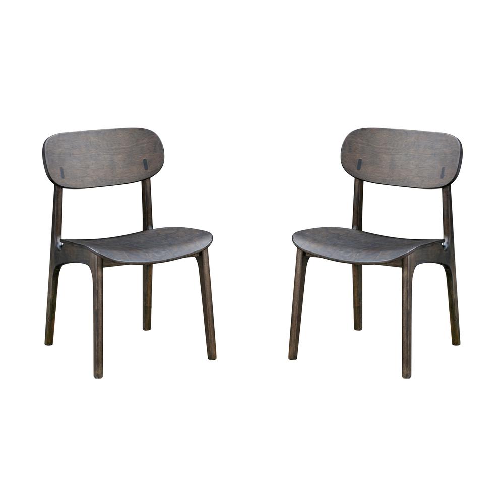 Solvang Dining Chair - Carbonite Finish - Set of 2. Picture 1