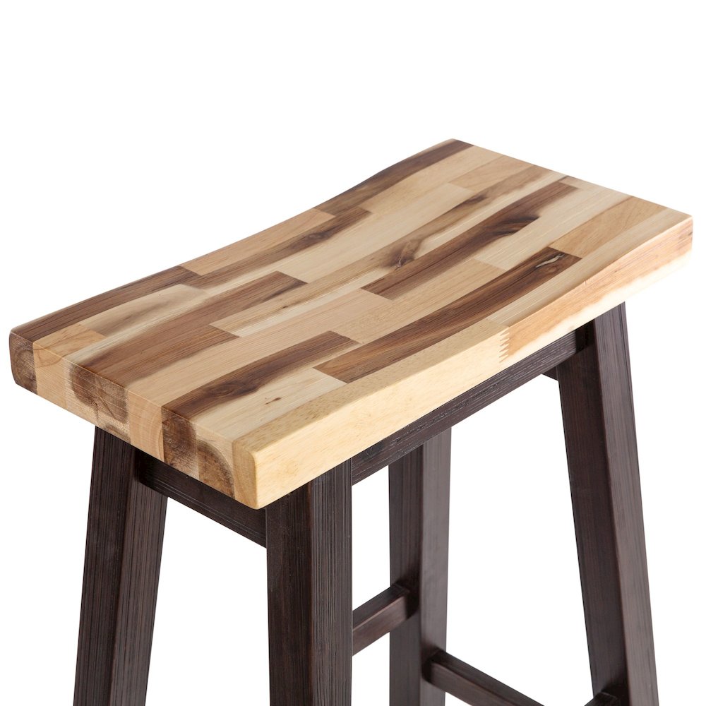 Sonoma Backless Saddle Counter Stool - Blended Espresso Finish. Picture 5