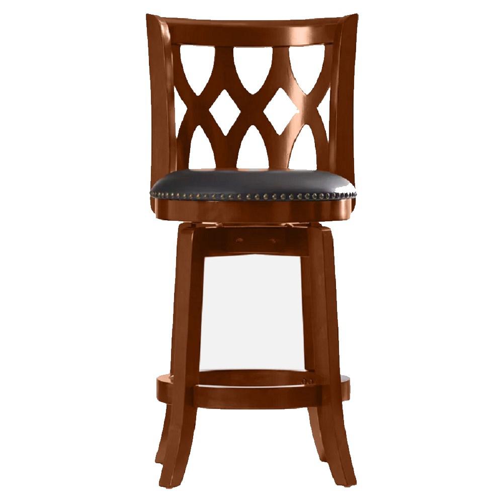 Cathedral Swivel Counter Stool - Cherry. Picture 2