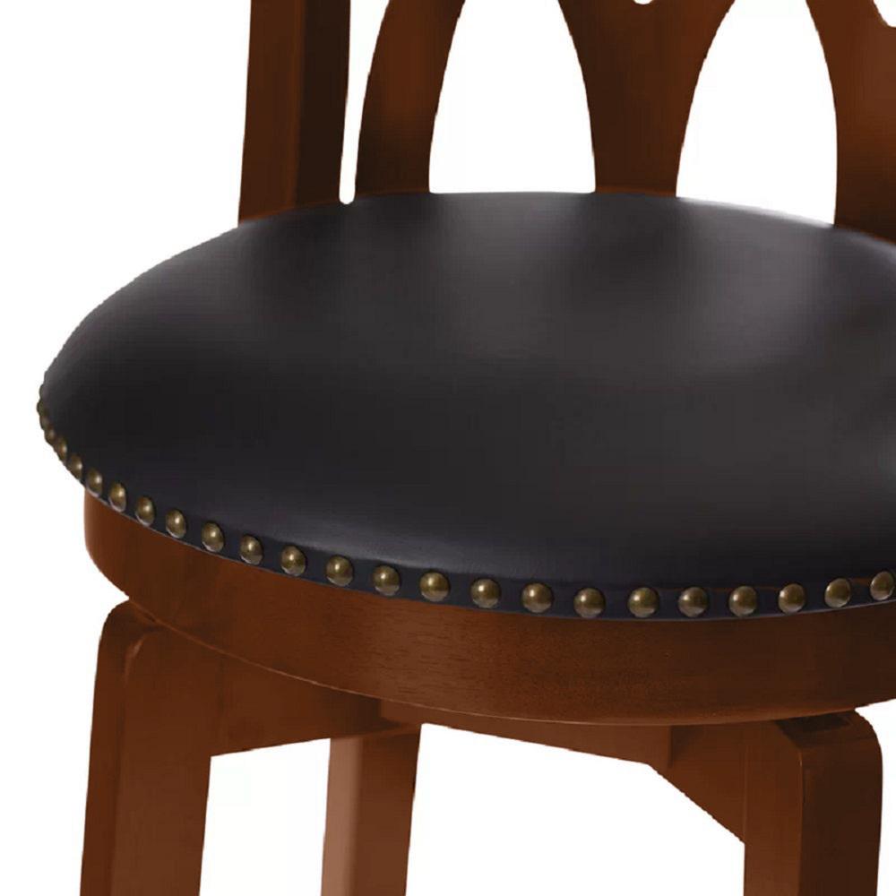 Cathedral Swivel Counter Stool - Cherry. Picture 4