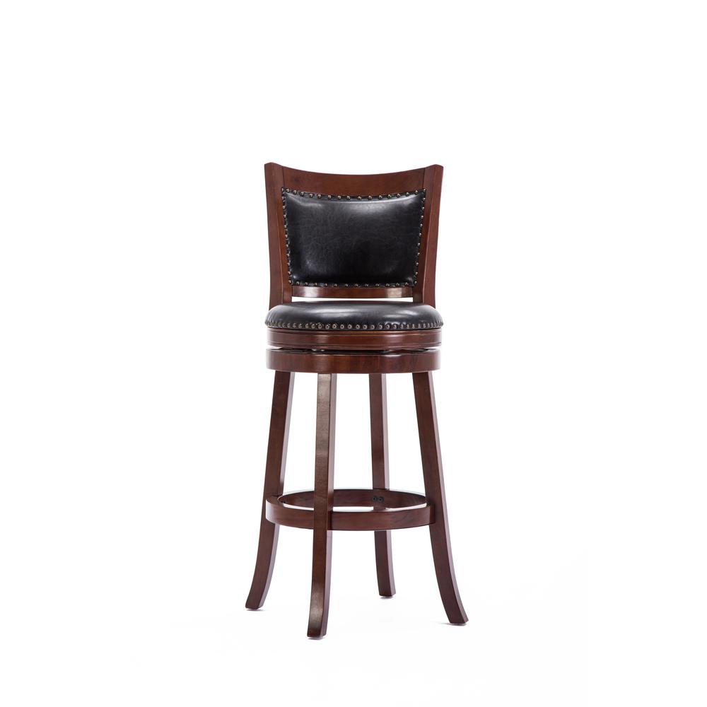 Bristol Swivel Bar Stool - Cherry. Picture 1