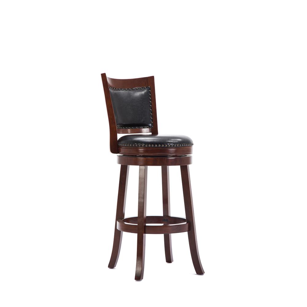 Bristol Swivel Bar Stool - Cherry. Picture 2