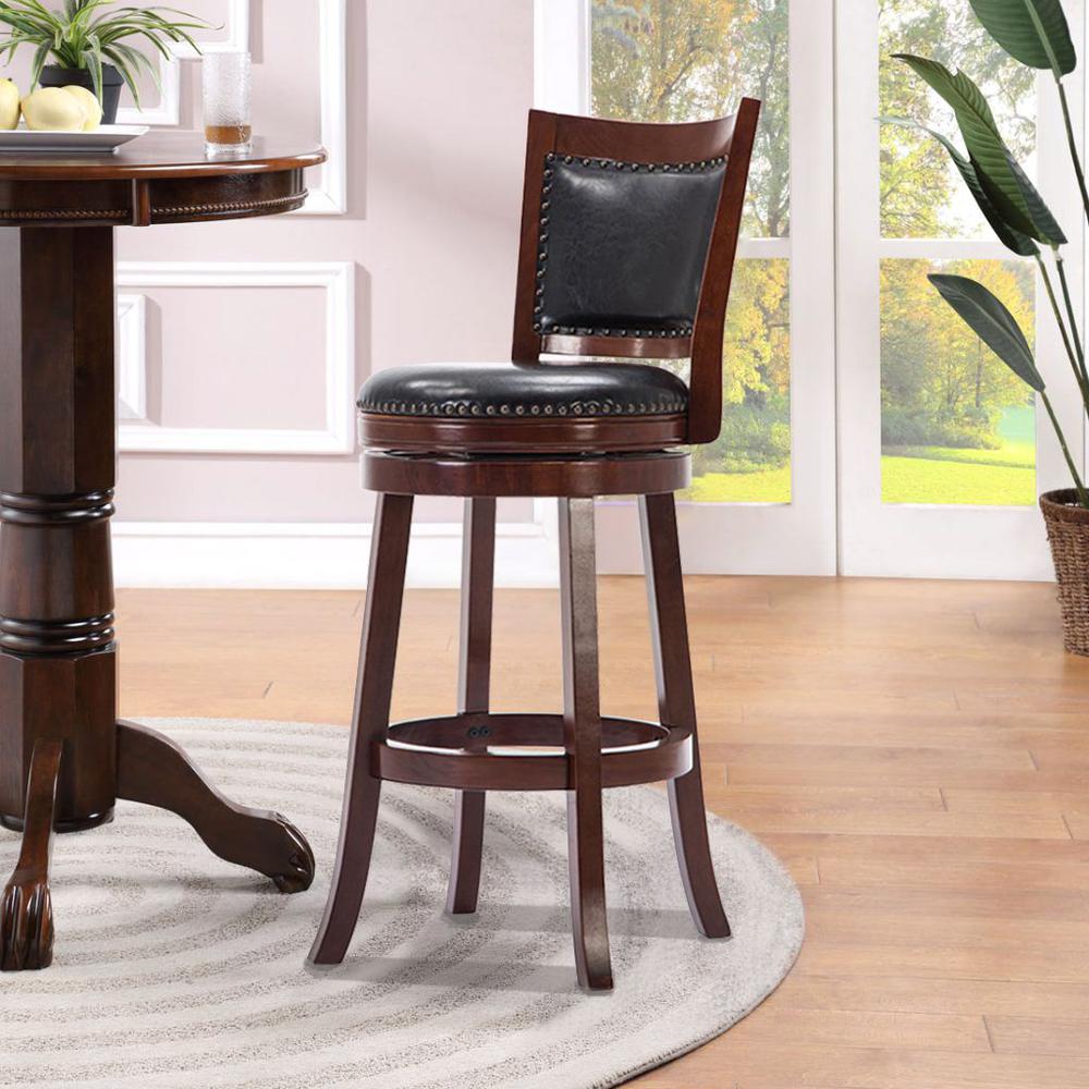Bristol Swivel Bar Stool - Cherry. Picture 6