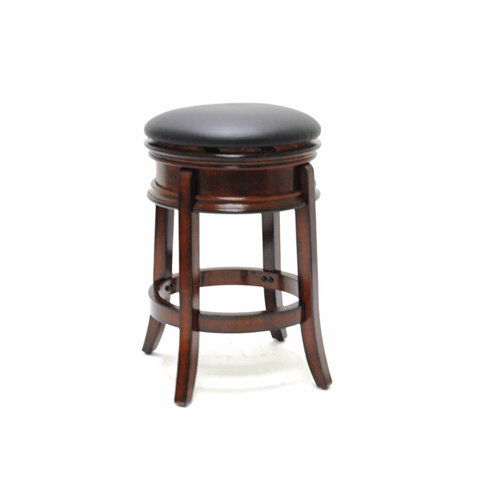 Magellan Swivel Backless Counter Stool - Brandy. Picture 3