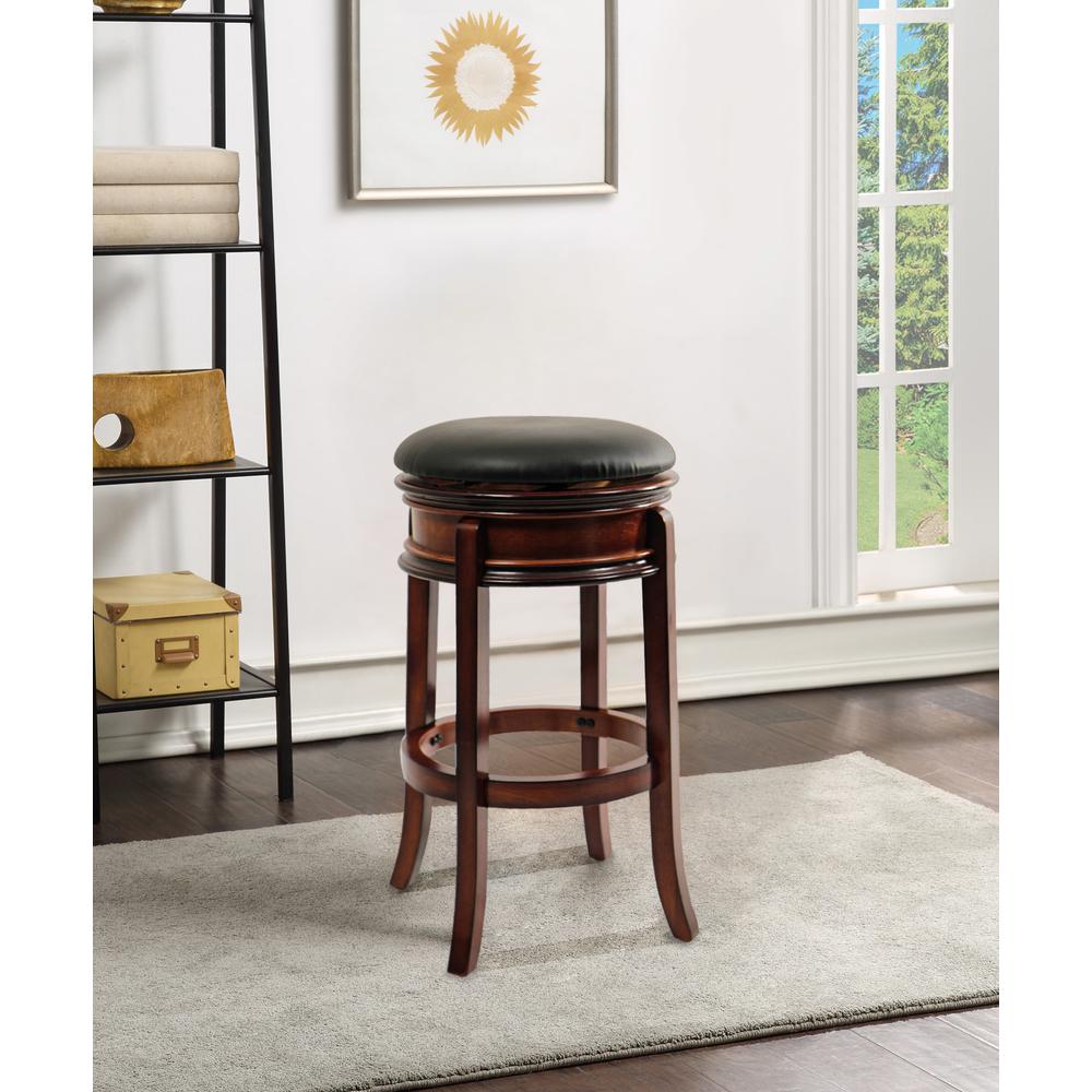 Magellan Swivel Backless Bar Stool - Brandy. Picture 3
