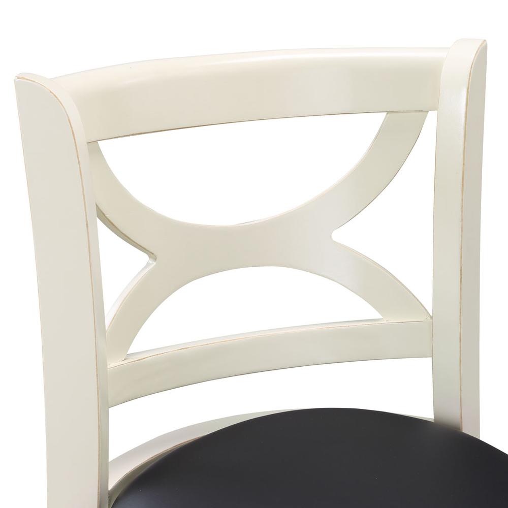 Florence Swivel Bar Stool - Buttermilk. Picture 3