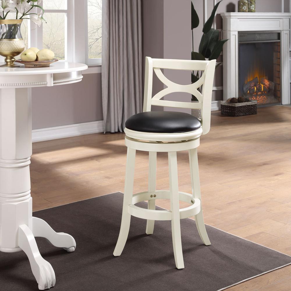 Florence Swivel Bar Stool - Buttermilk. Picture 5