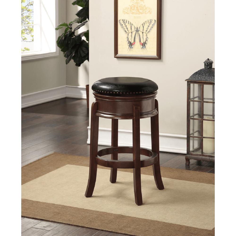 Hamilton Swivel Bar Stool - Cappuccino. Picture 4