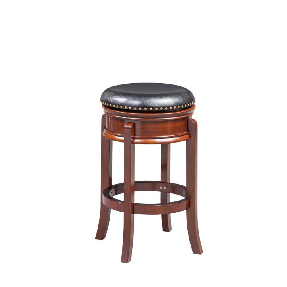 Hamilton Swivel Bar Stool - Cherry. Picture 1