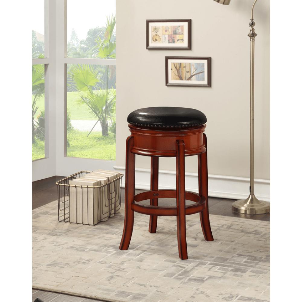 Hamilton Swivel Bar Stool - Cherry. Picture 3