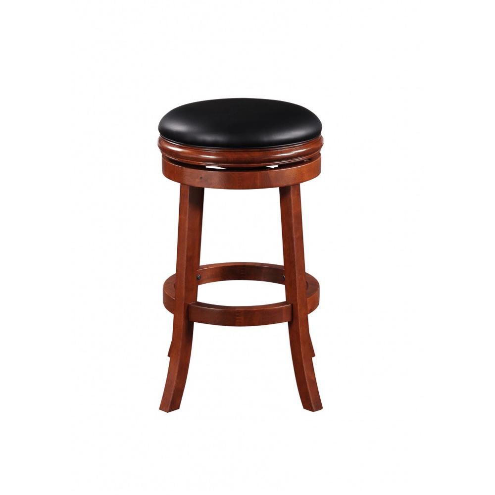 Boraam Backless Swivel Bar Stool - Cherry. Picture 2