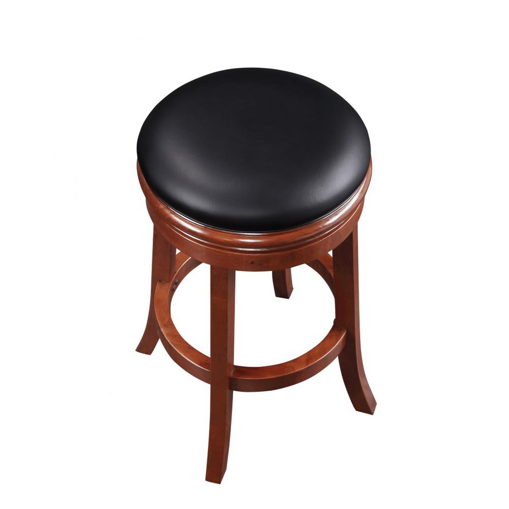Boraam Backless Swivel Bar Stool - Cherry. Picture 3