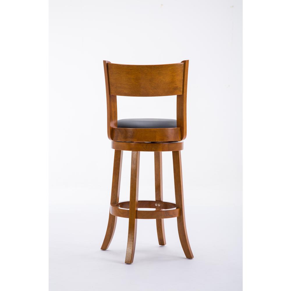 Palmetto Swivel Bar Stool  - Fruitwood. Picture 2