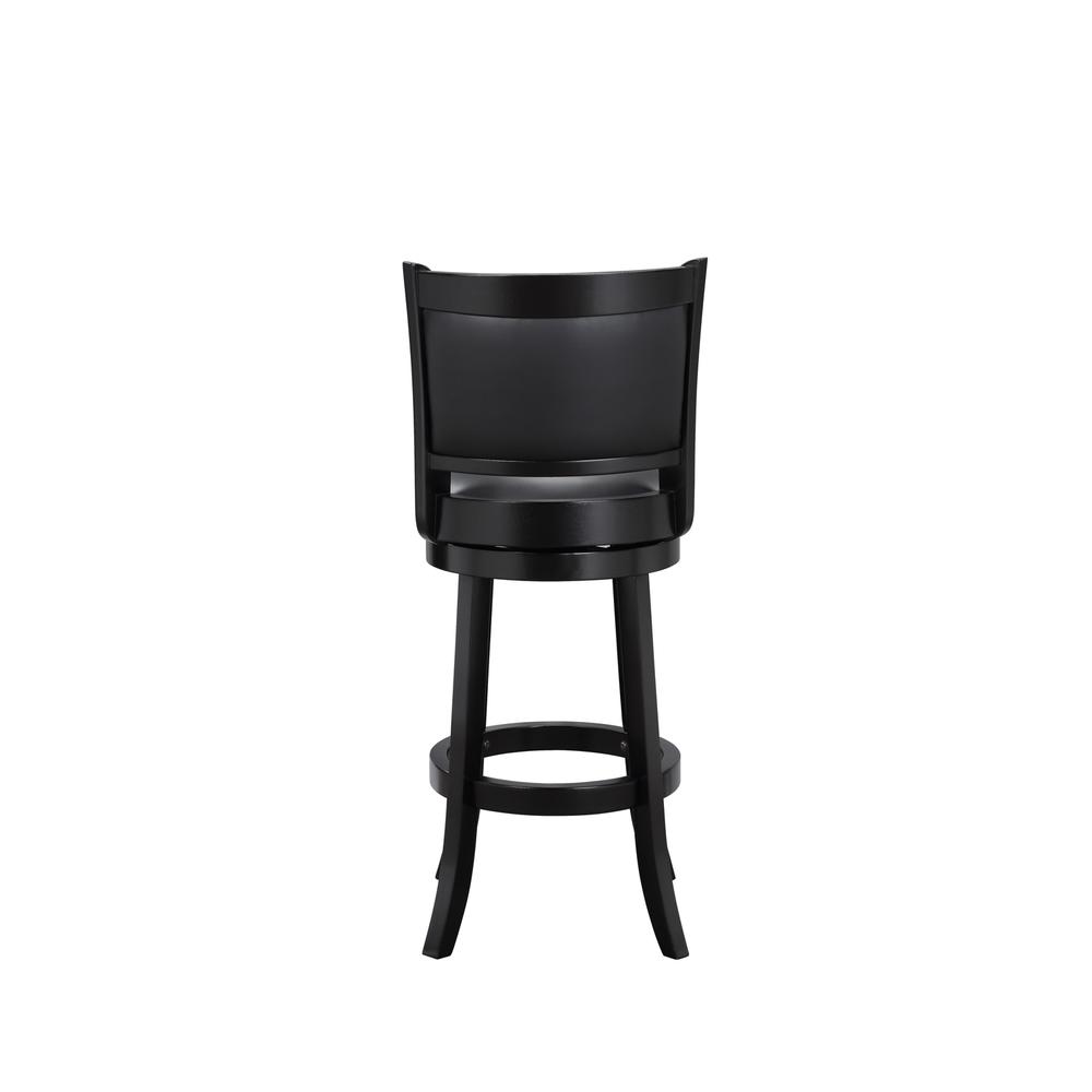 Augusta Swivel Bar Stool - Black. Picture 3
