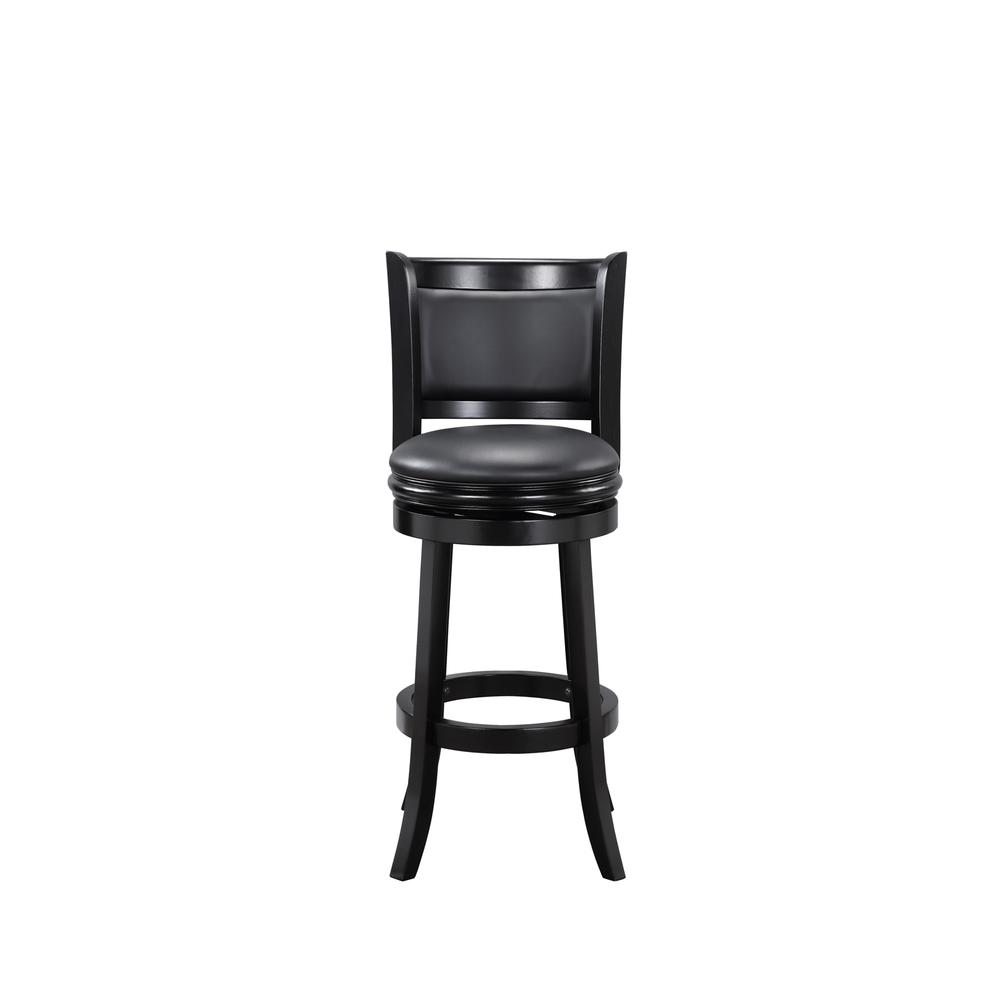 Augusta Swivel Bar Stool - Black. Picture 2