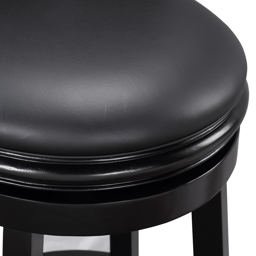Augusta Swivel Bar Stool - Black. Picture 6