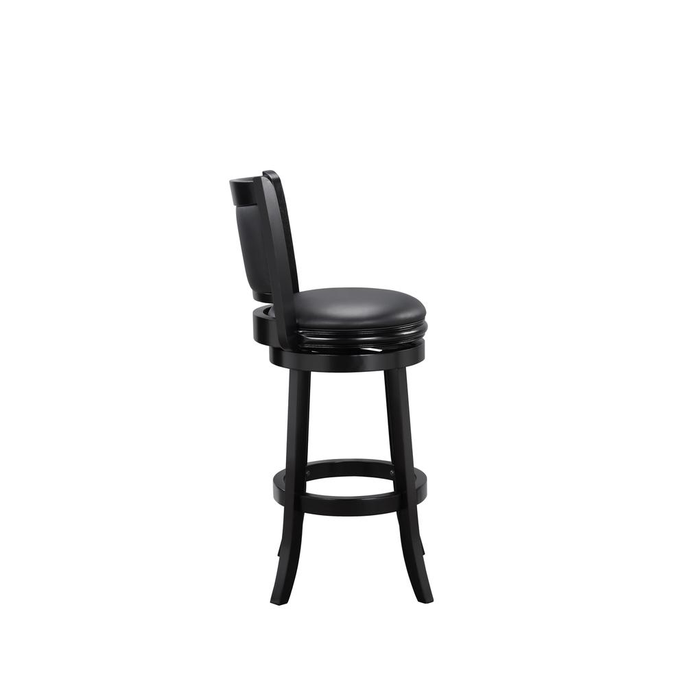 Augusta Swivel Bar Stool - Black. Picture 4